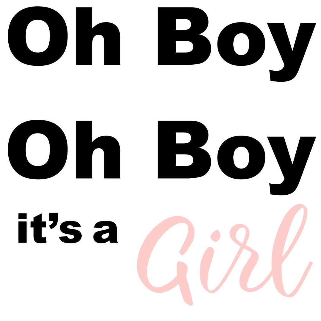 strijkapplicatie Oh oh Girl