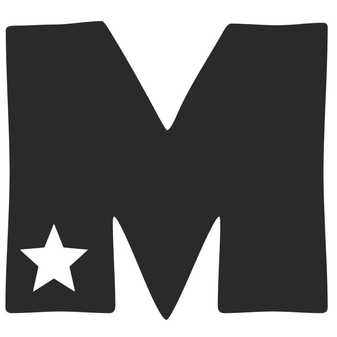 strijkapplicatie letter ster