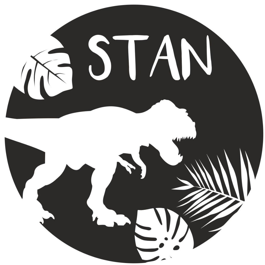 strijkapplicatie naam jungle dino