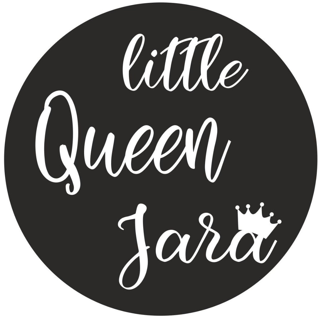 strijkapplicatie little Queen naam