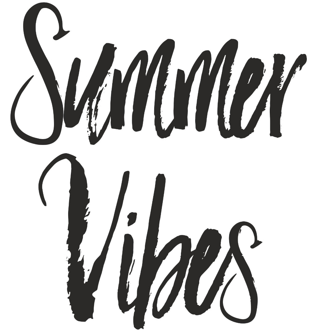 strijkapplicatie Summer Vibes tekst