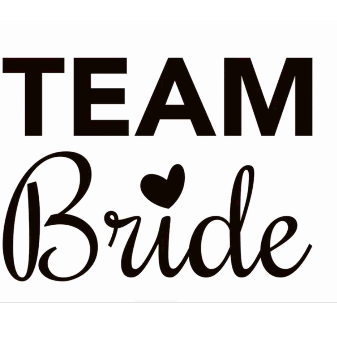 Strijkapplicatie Team Bride