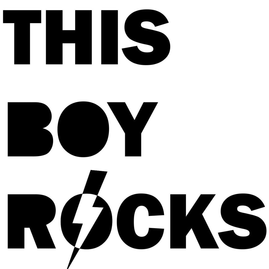strijkapplicatie This boy rocks