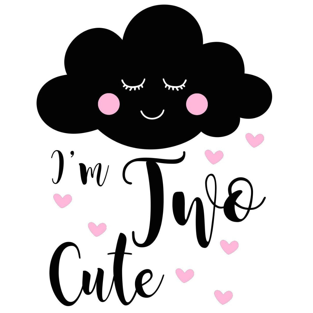 strijkapplicatie two cute wolkje 2 kleuren