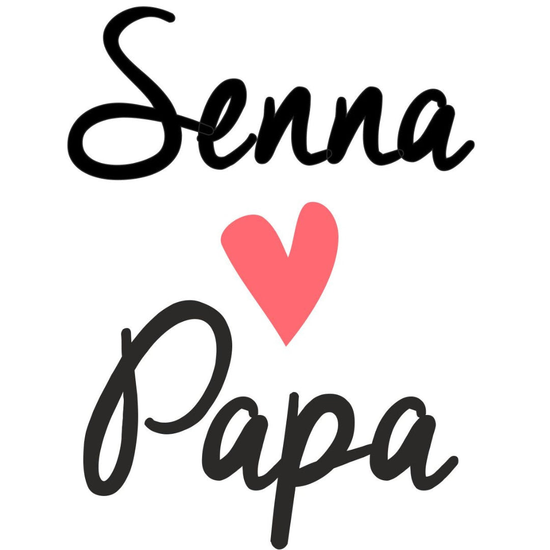 strijkapplicatie naam loves papa