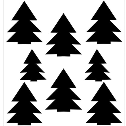 Strijkapplicatie strooi kerstbomen