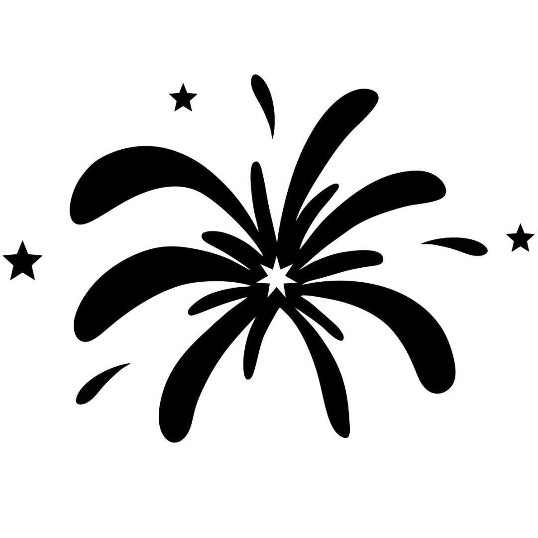 strijkapplicatie vuurwerk