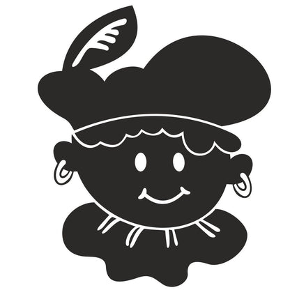 strijkapplicatie zwarte piet