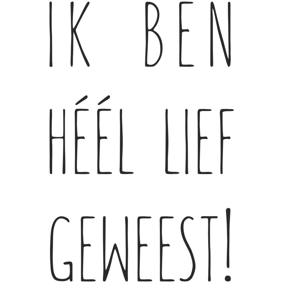 Strijkapplicatie lief geweest!