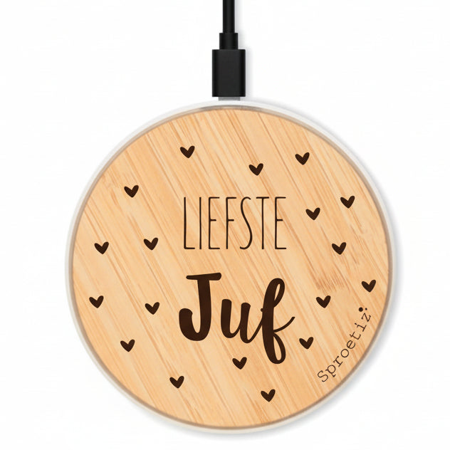 telefoon oplader liefste juf